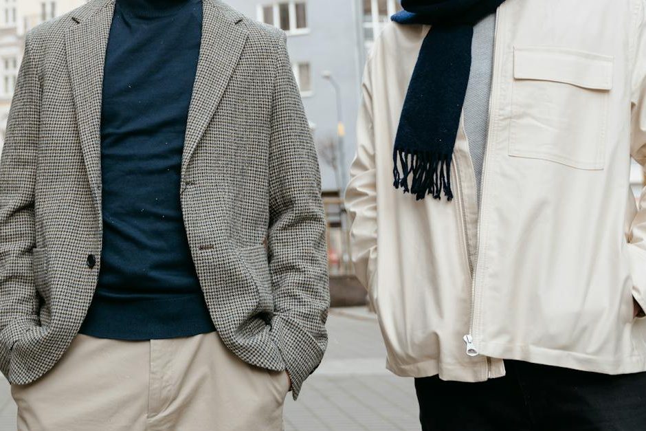 a group of men standing on the street while looking with a serious face