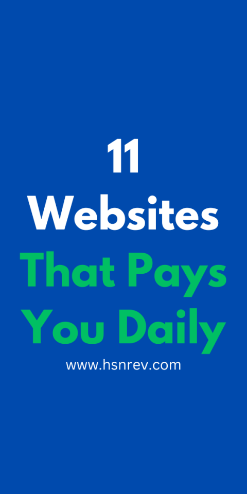 Websites That Pay You Daily